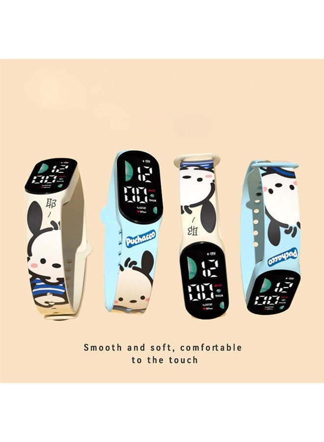 2 PCS Cartoon Children Watch,Cartoon Children's LED Electronic Waterproof Touch Watch-Pretty Cartoon Gifts for Children-Digital Sports Toddler Daily Waterproof LED Design - Image 3